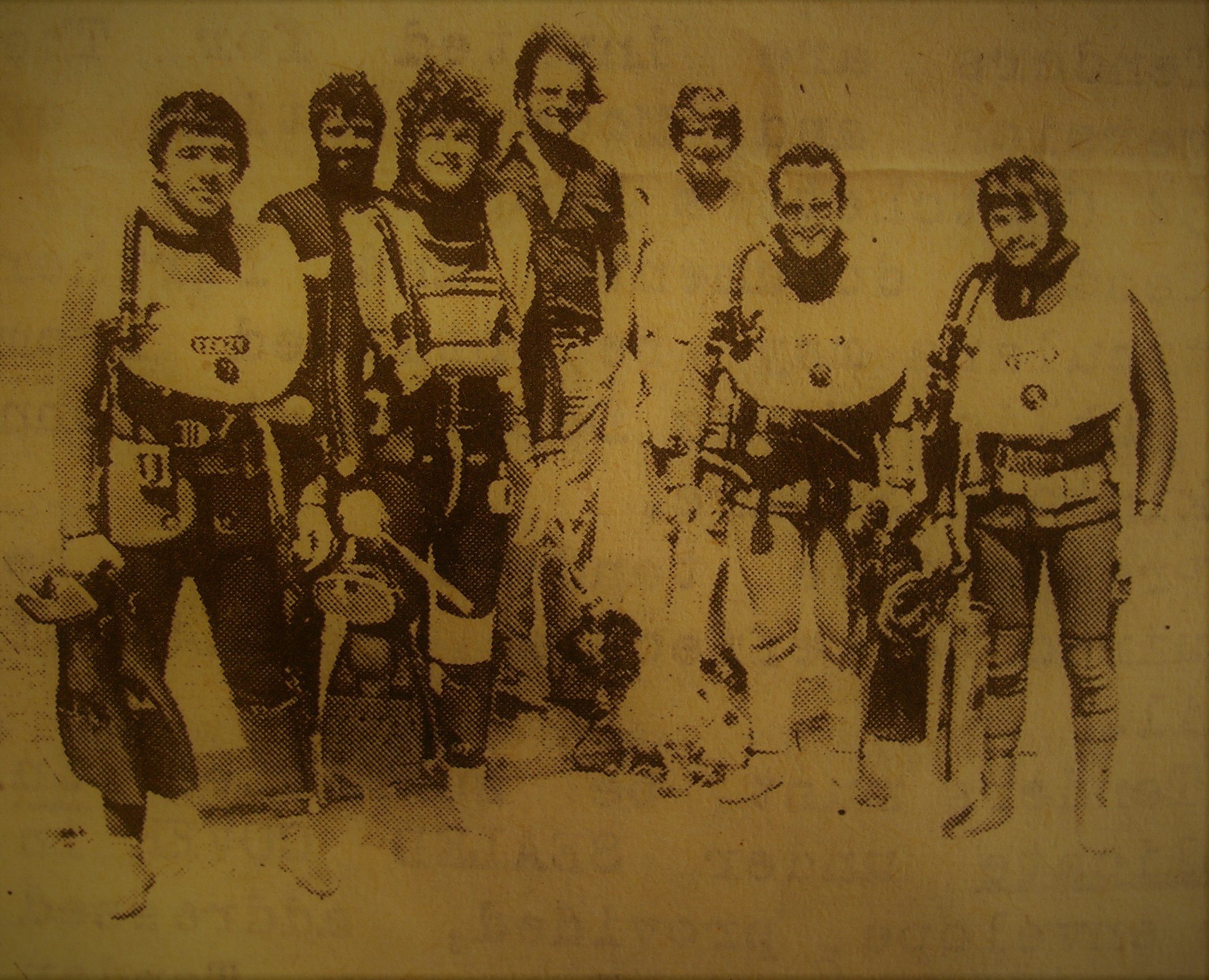 BSAC 888 Diving Club members: Harison, Azopardi, Pervis, Summerfield, Shaw, Serfaty and Santos in the 1970s